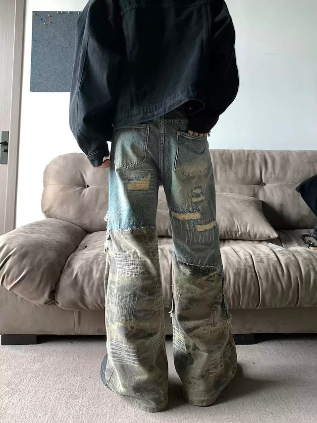 ミリタリーダメージデザインパンツ bt2081