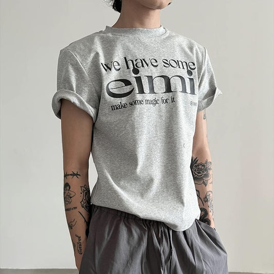 コリアンロゴハイネックTシャツ bt2041