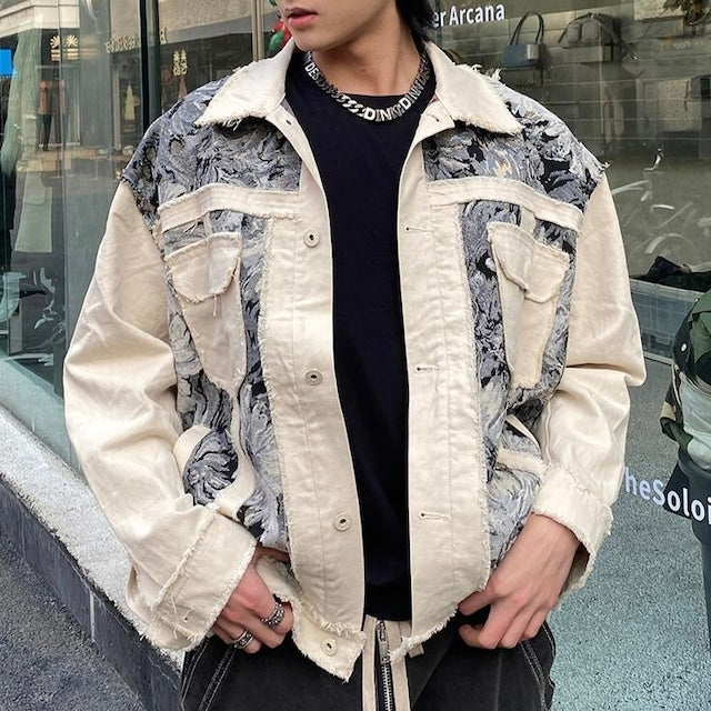 フラワーダメージデニムジャケット bt1403