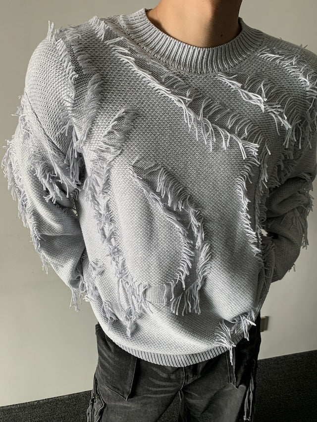 タッセルストリートニットトップス bt2002