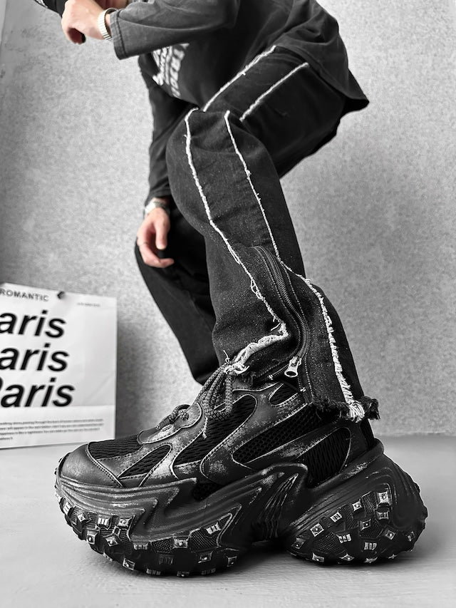 ディストレストダッドスニーカー bt1947