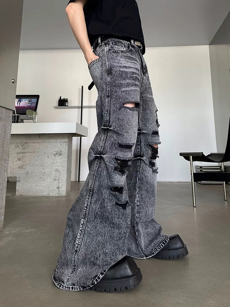 ダメージコリアンストリートパンツ bt2142