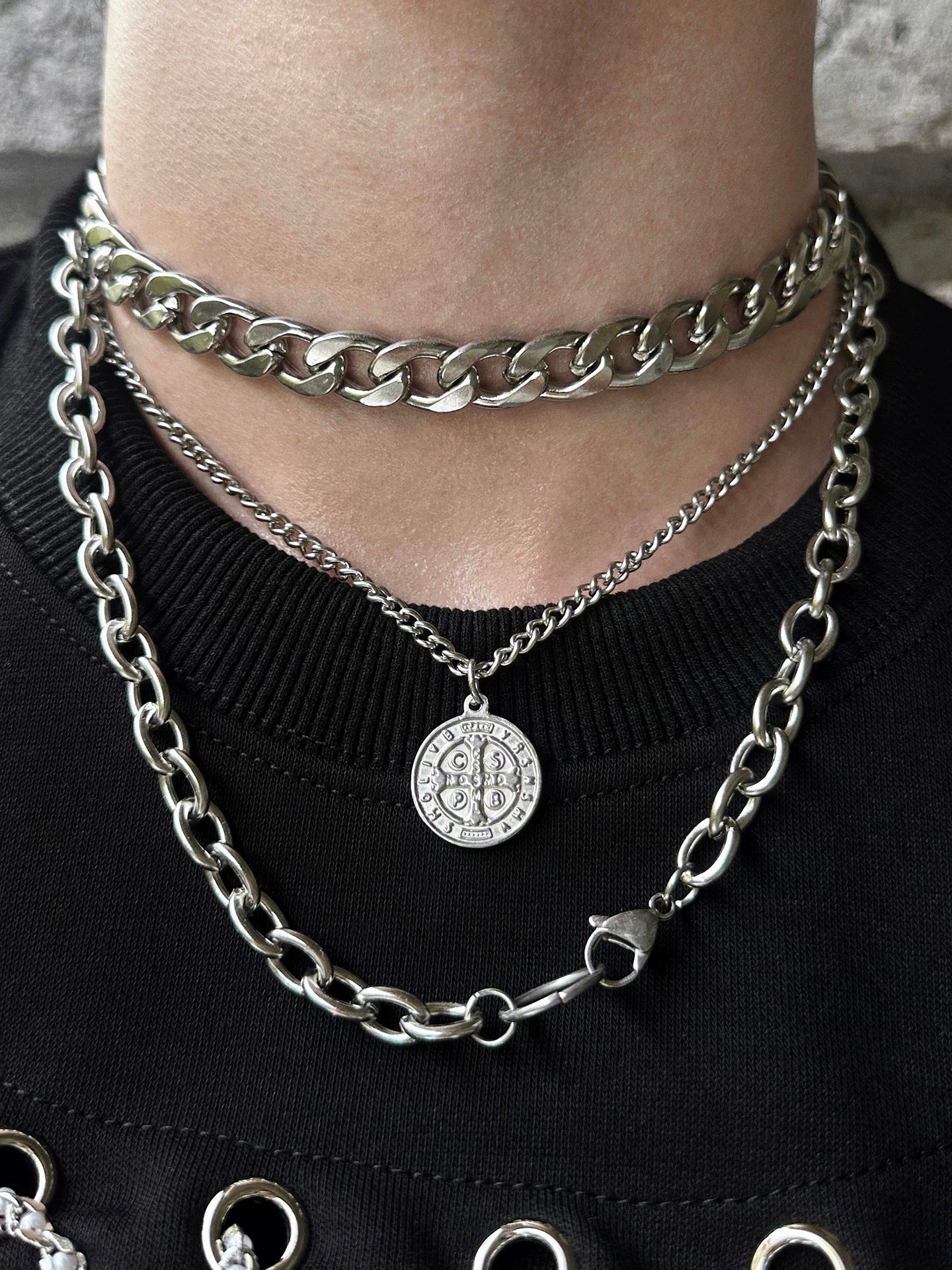 レイヤードチェーンネックレス bt2162