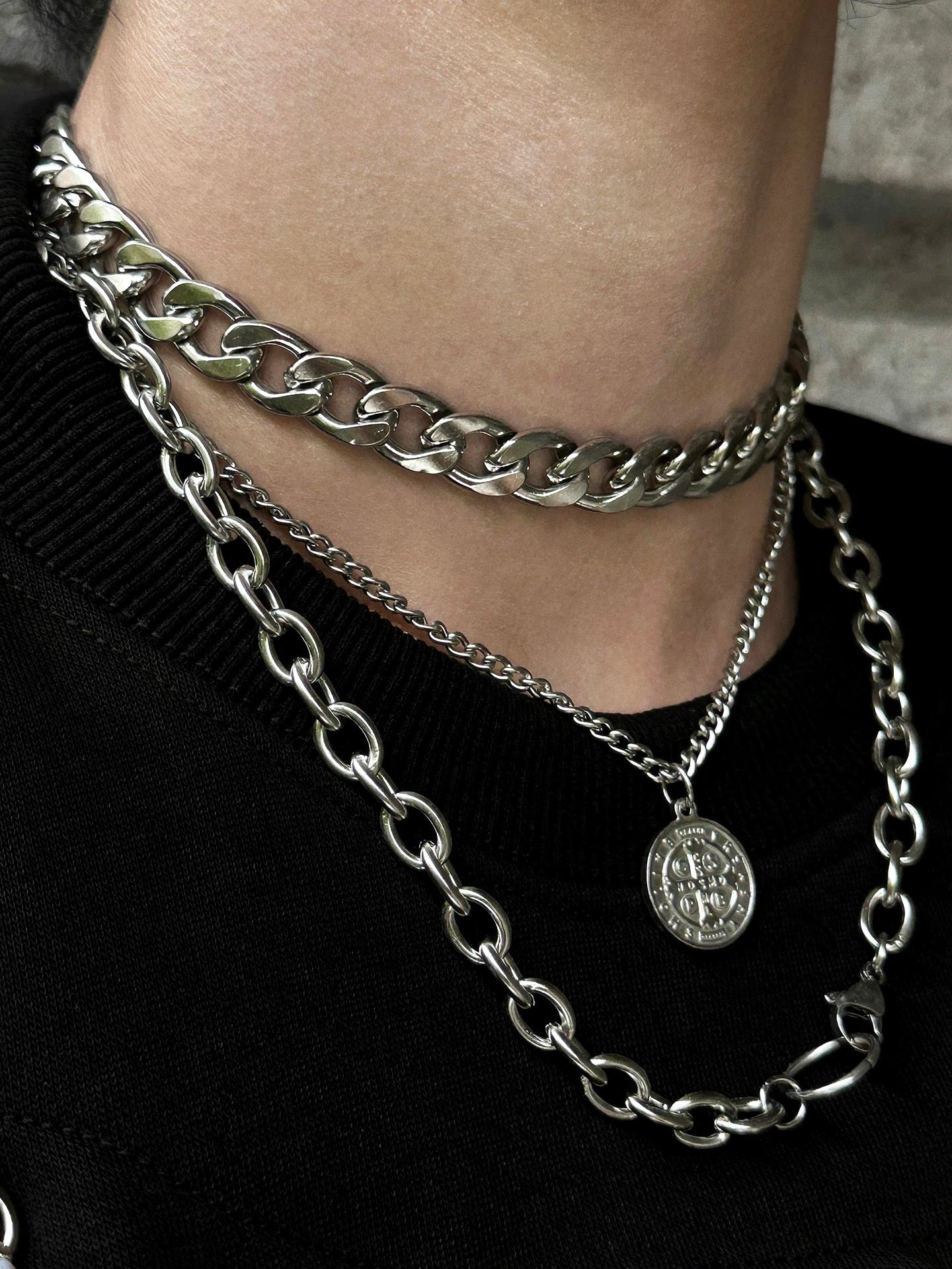 レイヤードチェーンネックレス bt2162