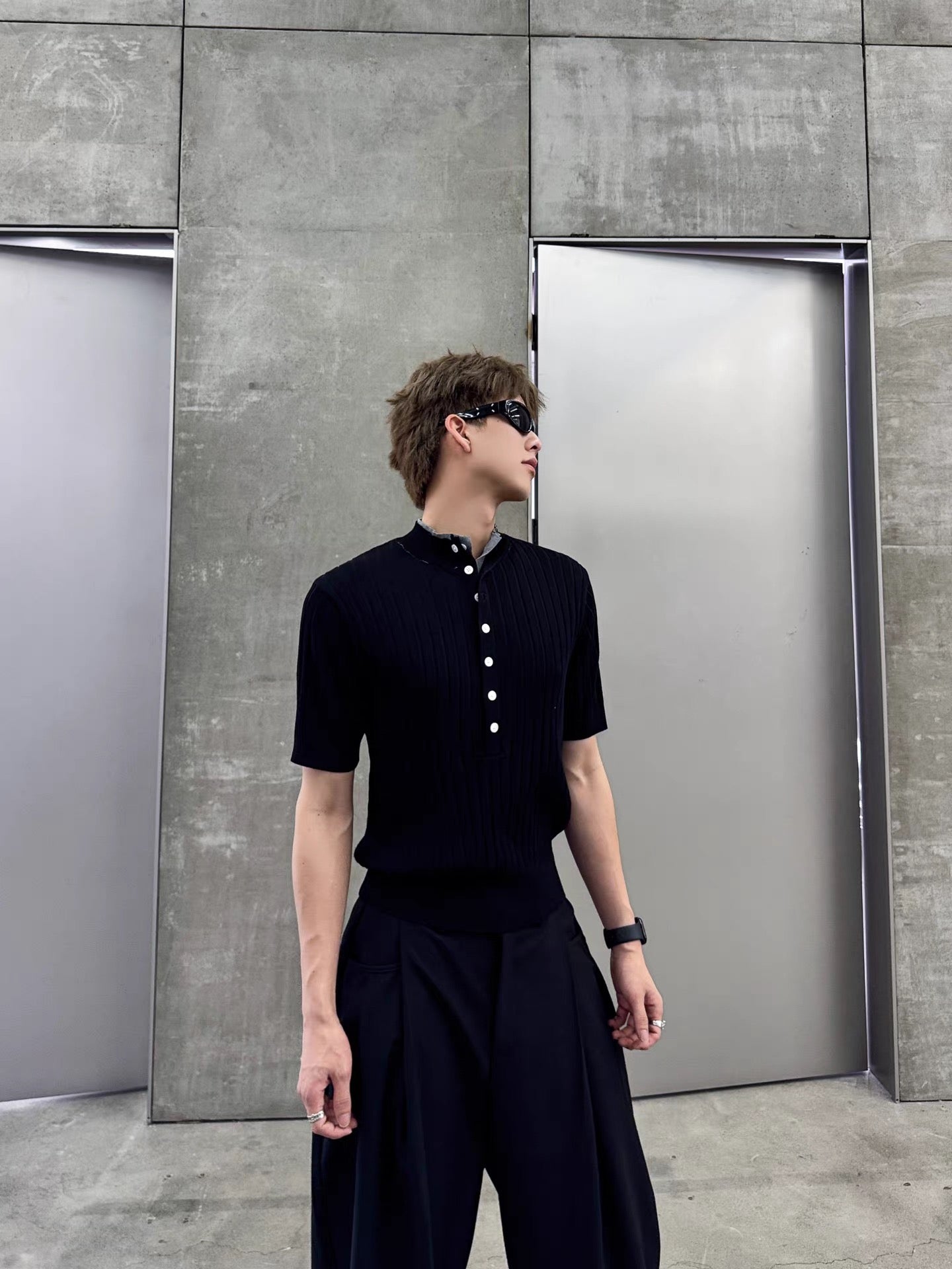 ハイネックリブニットトップス bt2171