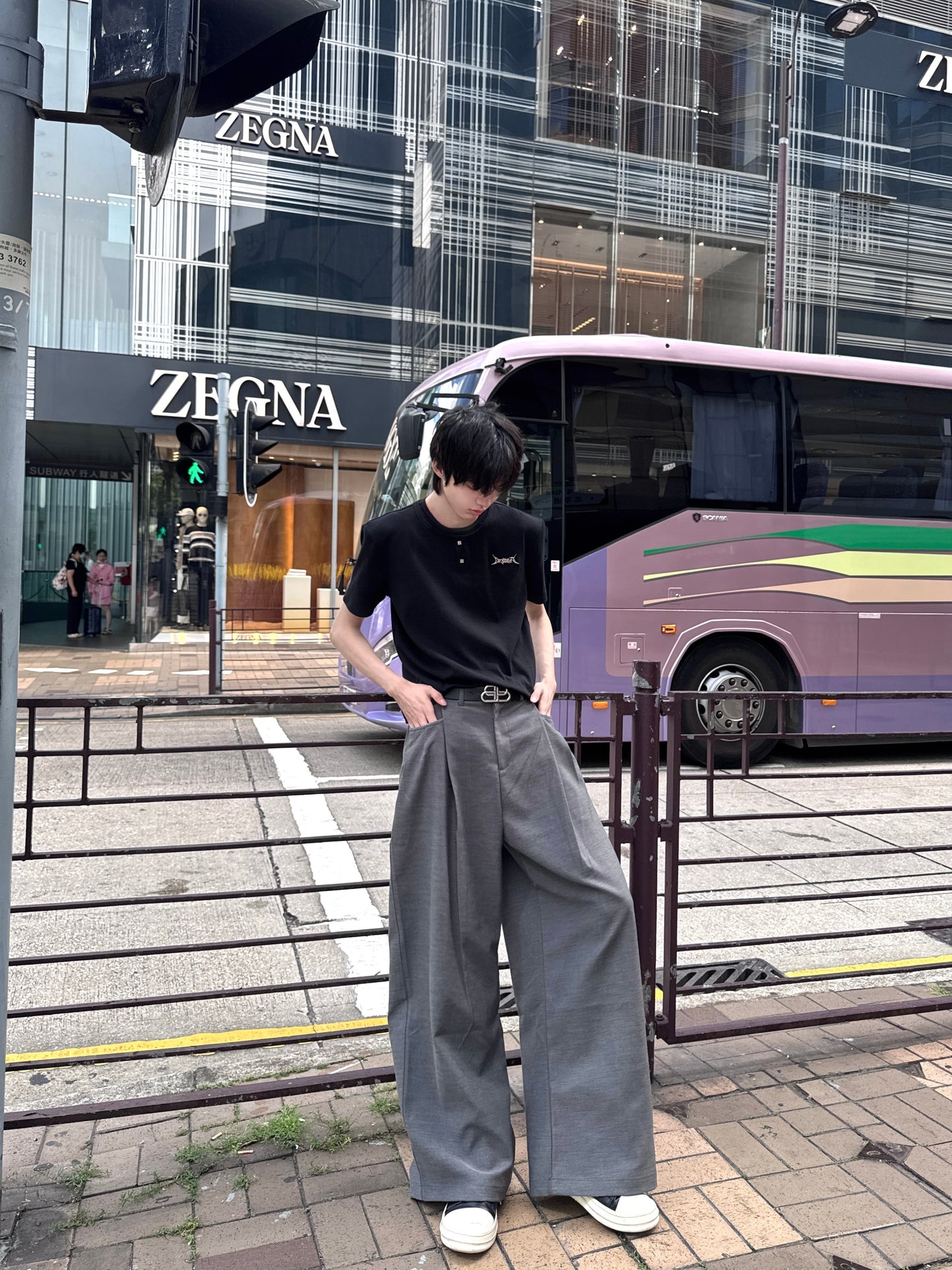 センタータックドレープスラックス bt2144