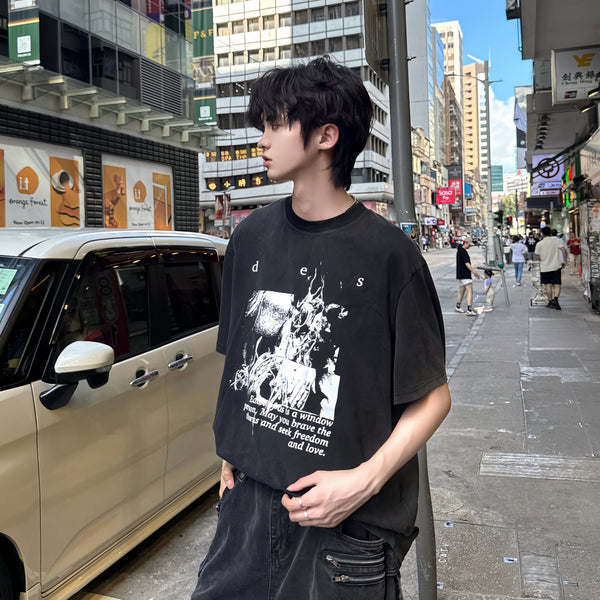 ヴィンテージストリートデザインTシャツ bt2143
