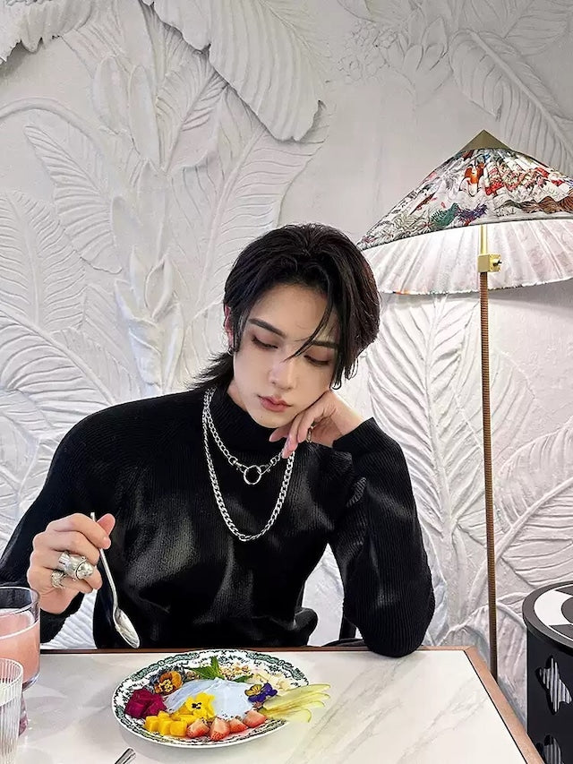 ニュアンスハイネックデザインニット bt1888