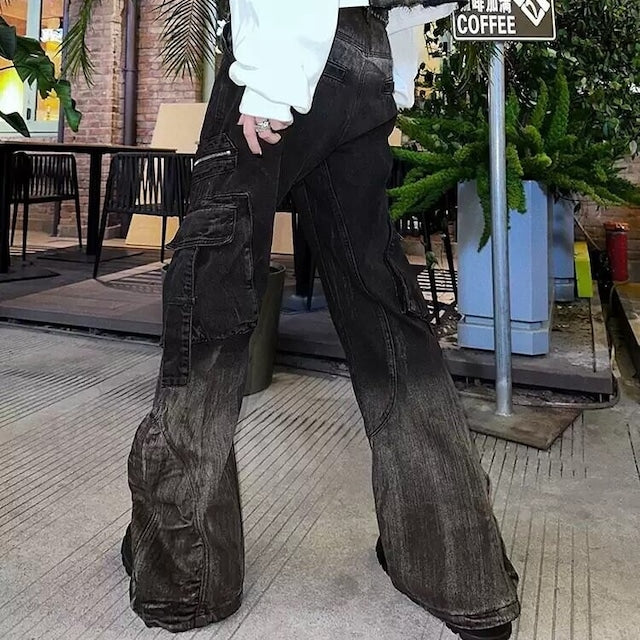 グラデーションフレアデニムパンツ bt1959