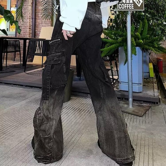 グラデーションフレアデニムパンツ bt1959