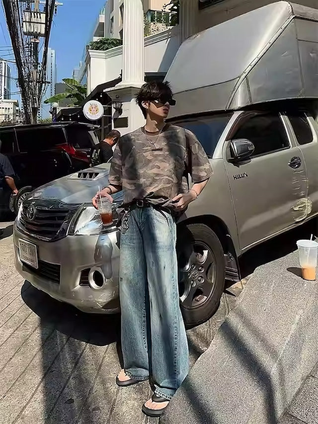 ミリタリーデザインストリートTシャツ bt2071