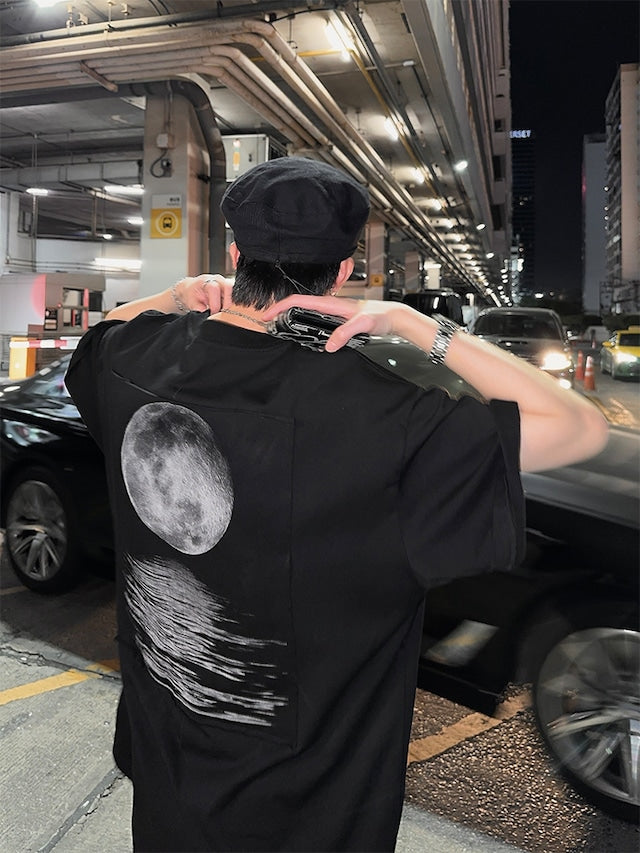 バックムーンデザインTシャツ bt2030