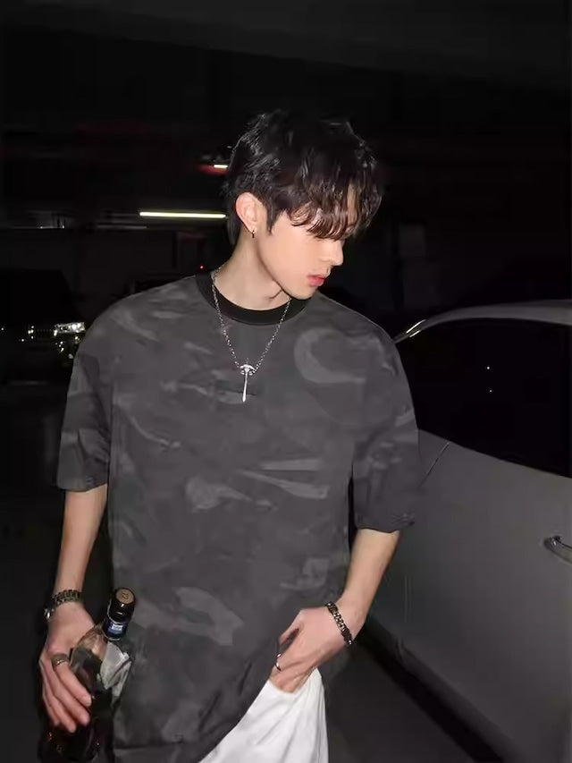 ミリタリーデザインストリートTシャツ bt2071