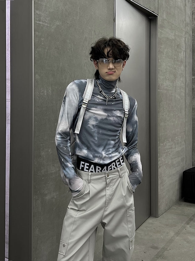 タイダイハイネックカットソー bt1876