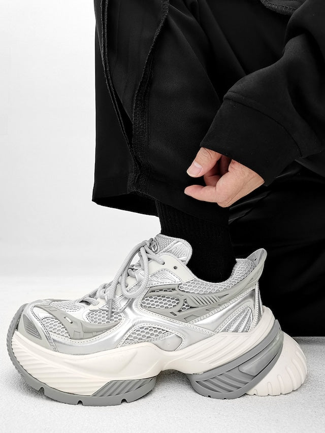 メタリック厚底コリアンスニーカー bt2023