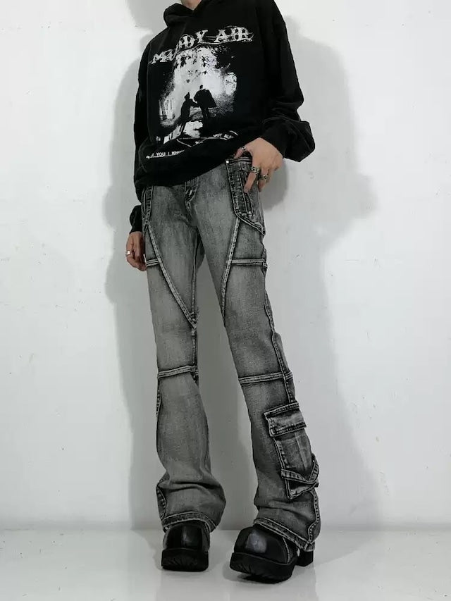 ストリートウォッシュドデニムパンツ bt1885