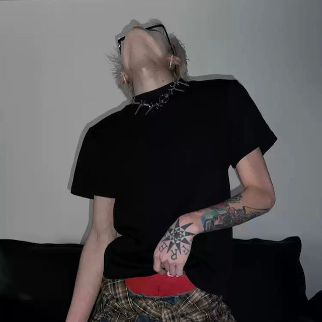 ハイネックコリアンシルエットTシャツ bt2119