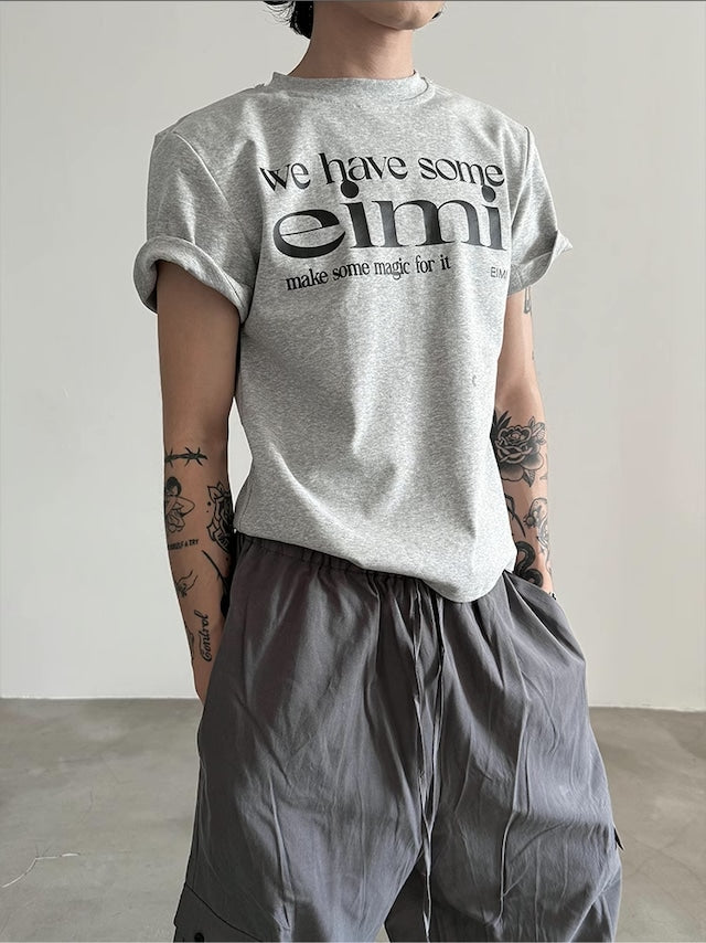 コリアンロゴハイネックTシャツ bt2041