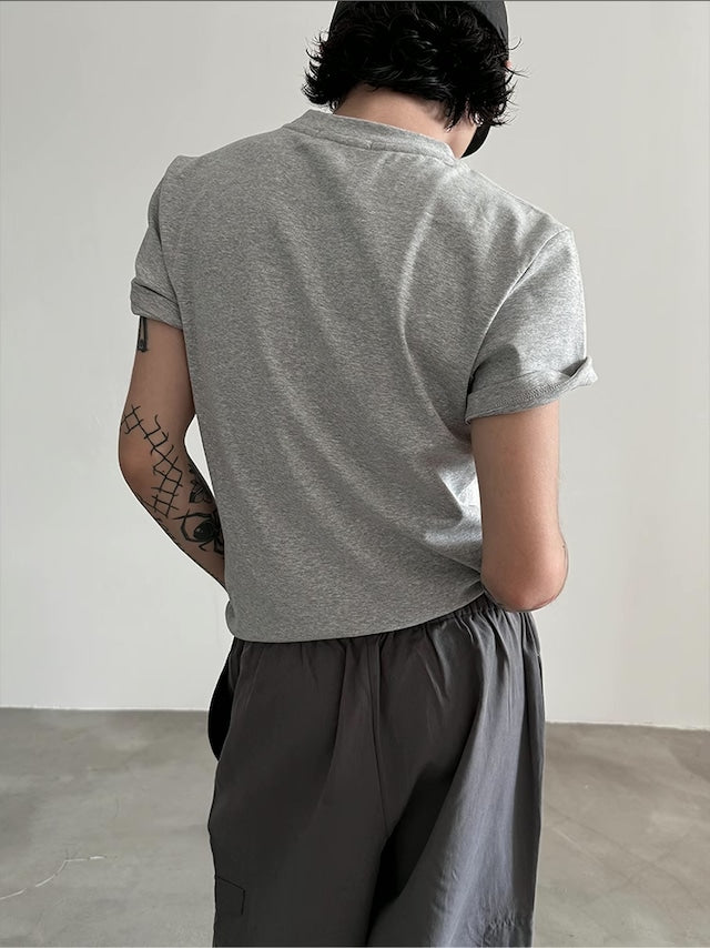 コリアンロゴハイネックTシャツ bt2041