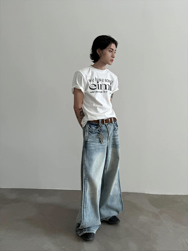 コリアンロゴハイネックTシャツ bt2041