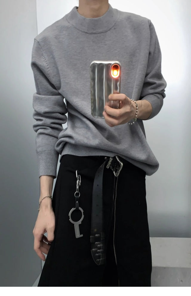 ハイネックドレープニットトップス bt1779