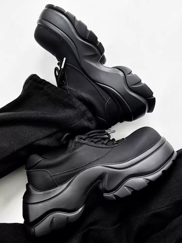 厚底マットレザーシューズ bt2113