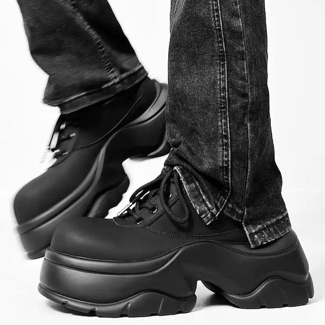 厚底マットレザーシューズ bt2113