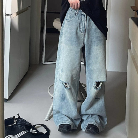 ダメージルーズデニムパンツ bt2116