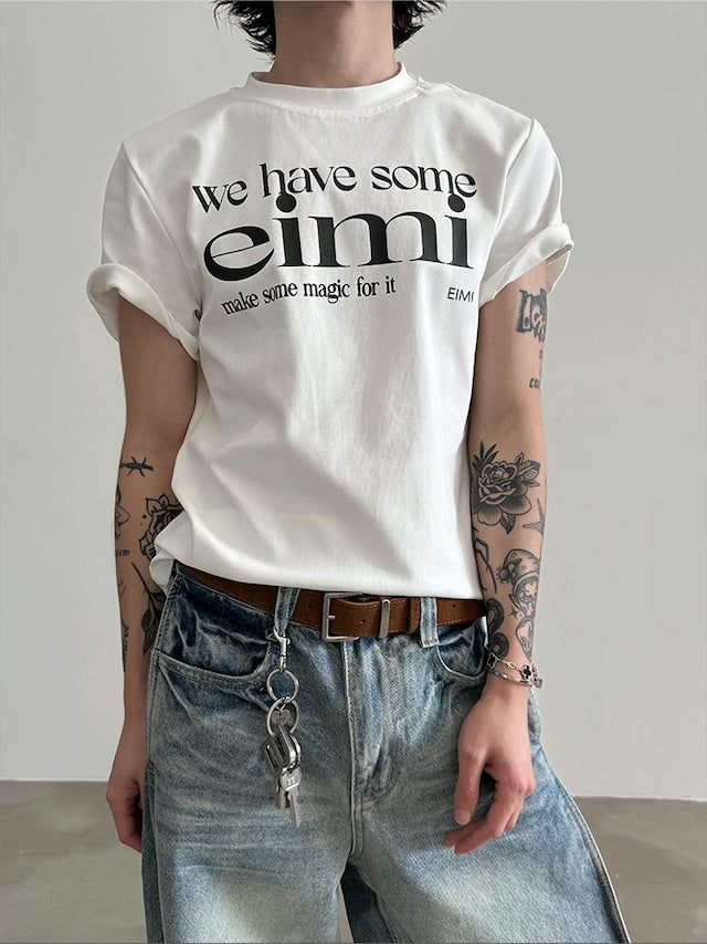 コリアンロゴハイネックTシャツ bt2041